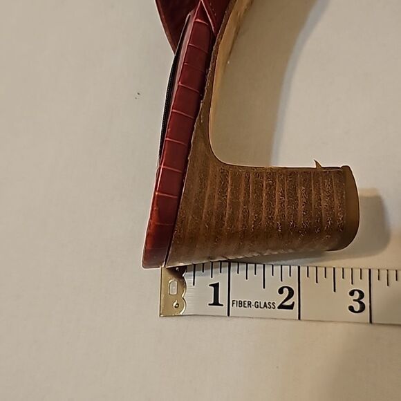 Brighton Trista red leather croc heel sandals 9.5 - Picture 5 of 11